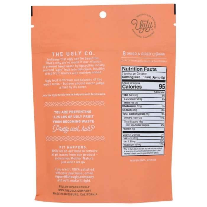 The Ugly Company - Upcycled Dried Apricots - Back
