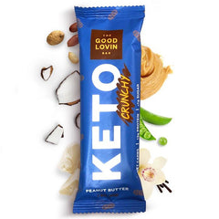 The Good Lovin Bar - Organic Keto Bar Crunchy - Peanut Butter, 1.6oz