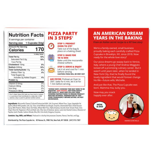 The Pizza Cupcake - Pizza Cupcakes Pepp 6pk 11.45 Oz - Pack Of 5