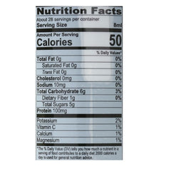 The Single Origin Food Co. – Copper Vegan Un-Honey, 8 oz - nutrition facts