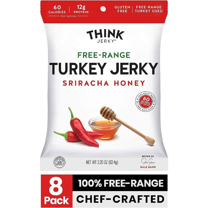 Think Jerky Jerky Turkey Sriracha Hny 2.2 Oz - Pack Of 8