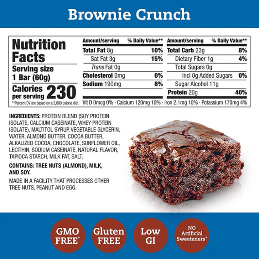 Think! - Bar Brownie Crunch Gluten-free 5pc 10.5 Oz - Pack Of 6