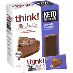 Think! - Bar Keto Choco Mousse Pie 1.2 Oz - Pack Of 10