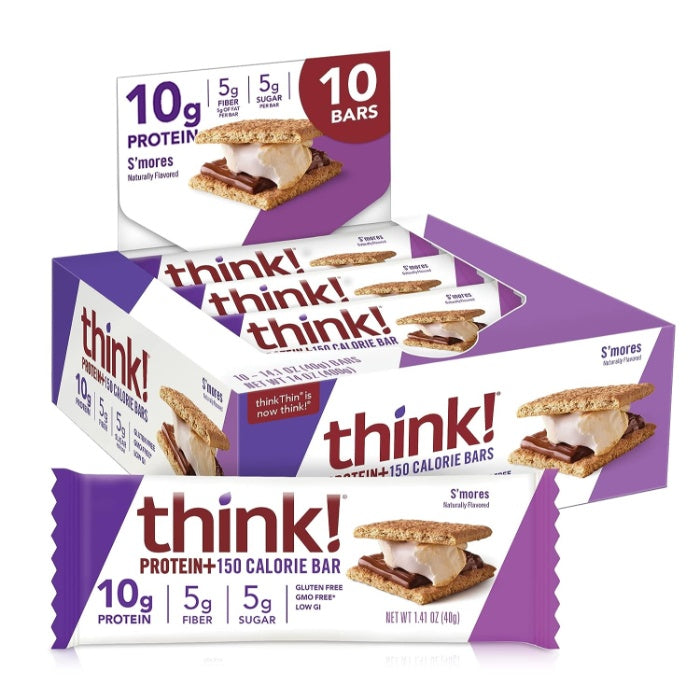 Think! - Bar Protein Fiber Smores 1.41 Oz - Pack Of 10