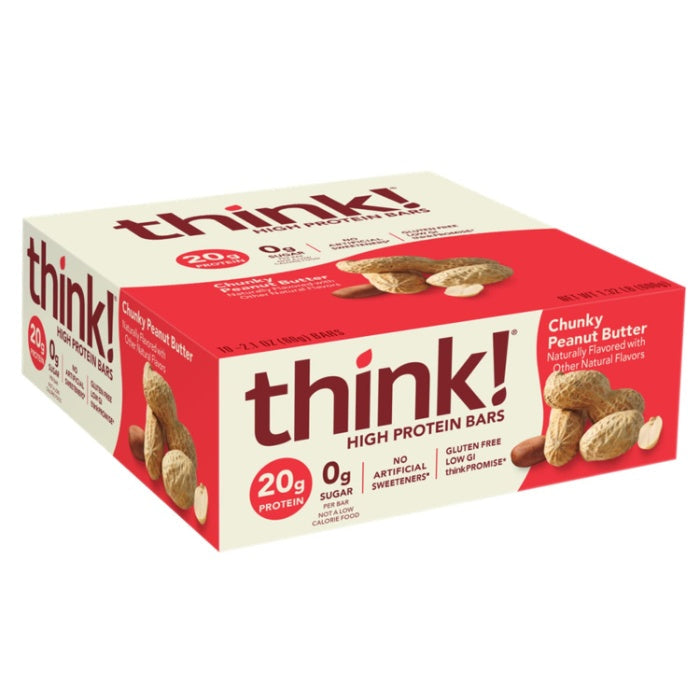 Think! - Bar Prtn Chunky Pnut Bttr Gf 2.1 Oz - Pack Of 10