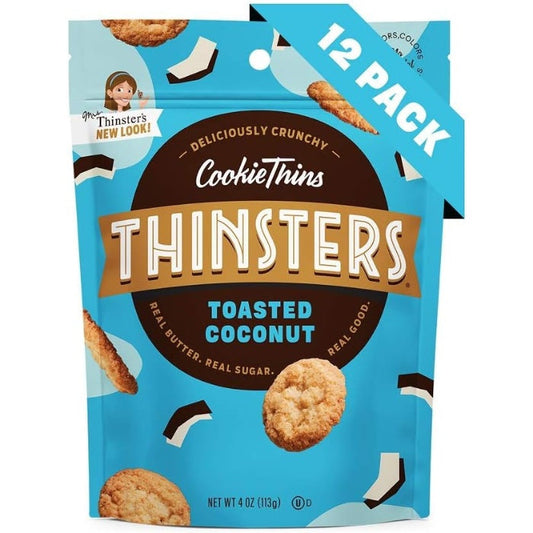 Thinsters - Cookie Thin Coconut 4 Oz - Pack Of 12