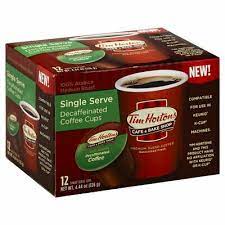 Tim Horton Coffee Ss Decaf 100% Arab 12pc 4.44 Oz - Pack Of 6