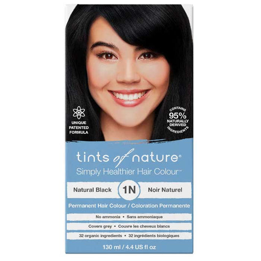 Tints of Nature - 1N Natural Black Permanent Hair Dye, 4.4 fl oz