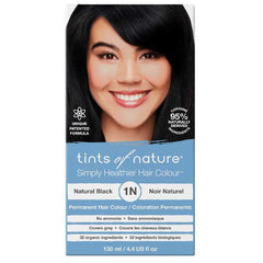 Tints of Nature - 1N Natural Black Permanent Hair Dye, 4.4 fl oz