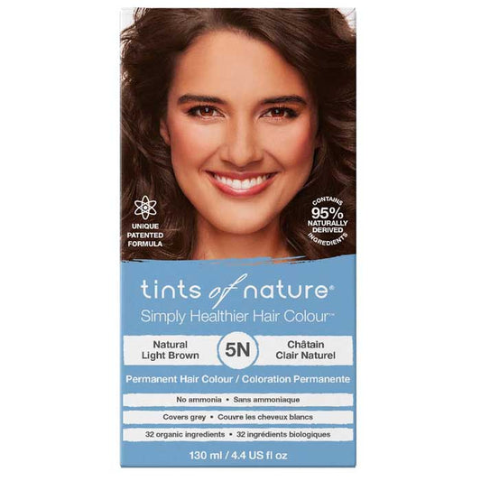 Tints of Nature - 5N Natural Light Brown Permanent Hair Dye, 4.4 fl oz