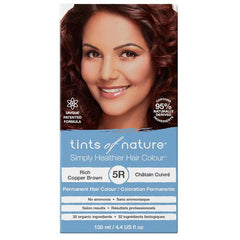 Tints of Nature - 5R Permanent Hair Dye Rich Copper Brown, 4.4 fl oz