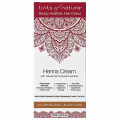 Tints of Nature - Semi-Permanent Golden Blonde Hair Dye Henna Cream, 2.46 fl oz