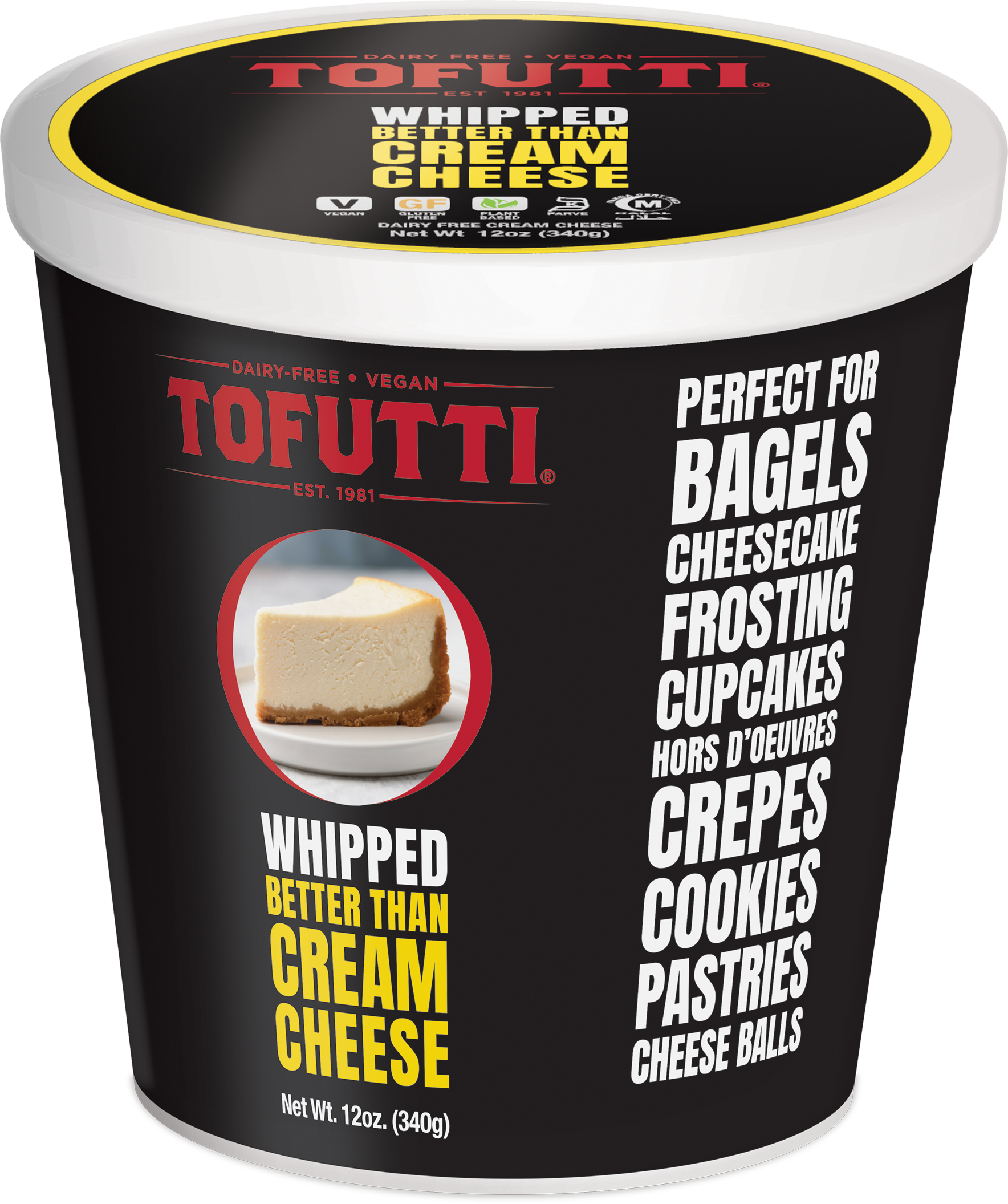 Tofutti - Cream Cheese Whipped, 12oz - PlantX US