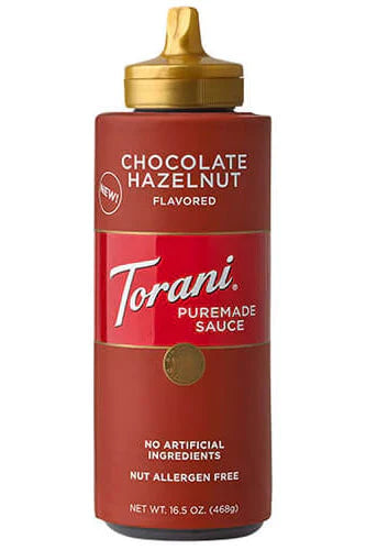 Torani Sauce Chocolate Hzlnt 16.5 Oz - Pack Of 4