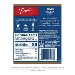 Torani Syrup French Vanilla 25.4 Fo - Pack Of 6