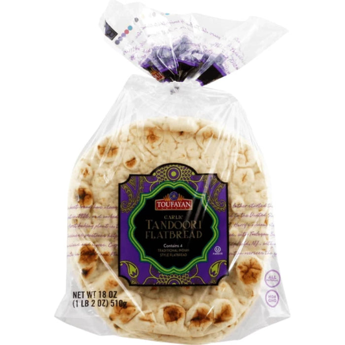 Toufayan - Flatbread Tandoori Garlic, 18oz