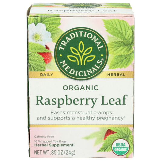 Traditional Medicinals - Raspberry Leaf Herbal Tea - 16ct  Pack of 6