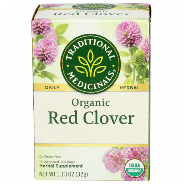 Traditional Medicinals - Tea Red Clover Organic, 16 Bags  Pack of 6