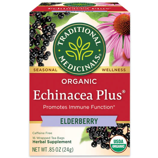 Traditional Medicinals Tea Echinacea Elder Or 16 Bg - Pack Of 6