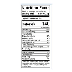 Tusol - Organic Coffee and Lion's Mane Latte, 13.3oz - nutrition facts