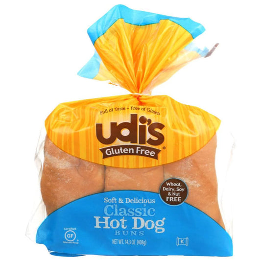 UDIS BUNS HOTDOG 6CT 12.9 OZ