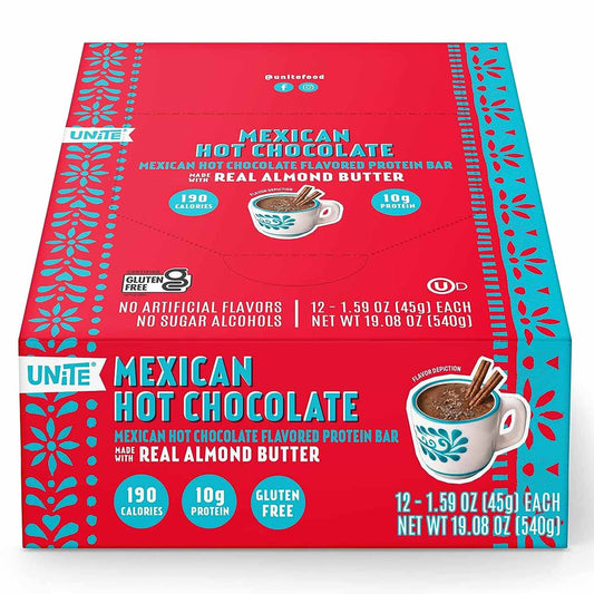 Unite Bar Protein Mex Hot Choco 1.59 Oz - Pack Of 12