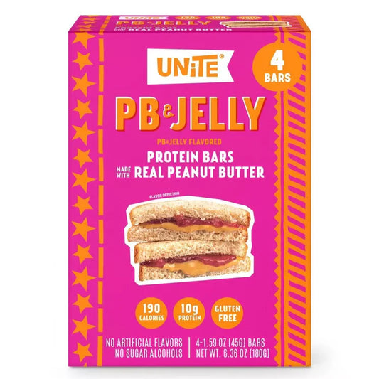 Unite Bar Protein Pb Jelly 4pc 6.36 Oz - Pack Of 6