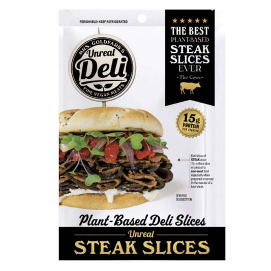 Unreal Deli - Steak Deli Slices, 5oz - Front