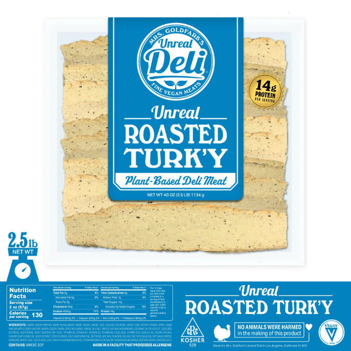 Unreal Deli - Turkey Roasted, 2.5lb