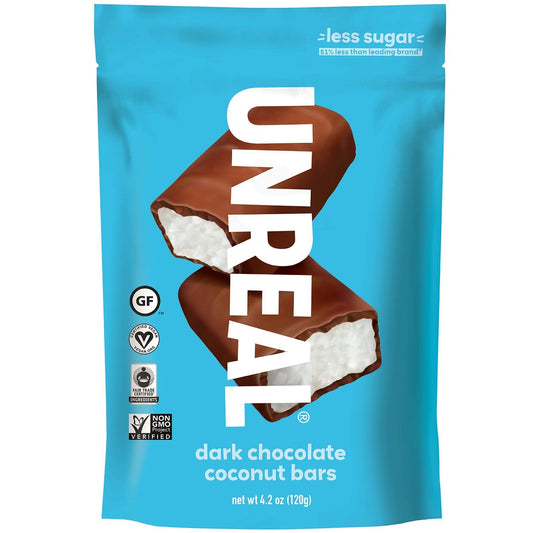 UNREAL - Dark Chocolate Coconut Bar Bag 4.2OZ ( Pack of 6)