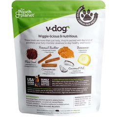 V-Dog - Peanut Butter Wiggle Biscuits, 7oz - back