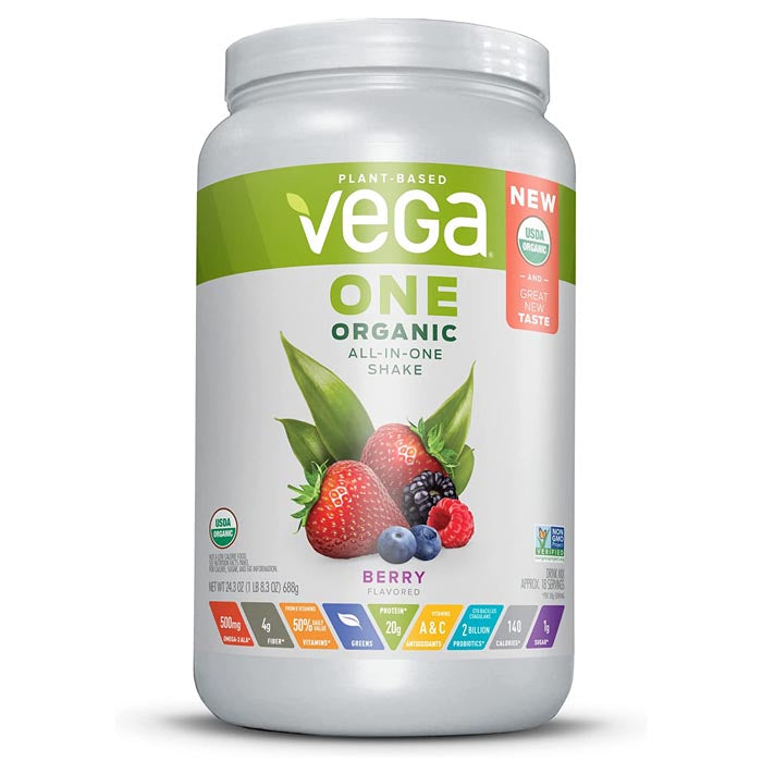 Vega - Organic All-in-One Shake Berry, 24.3oz