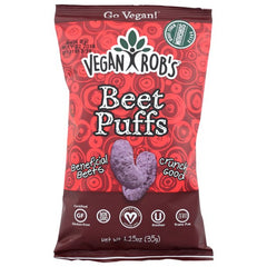 Vegan Rob's Beet Puffs - 1.25 OZ
 | Pack of 24 - PlantX US