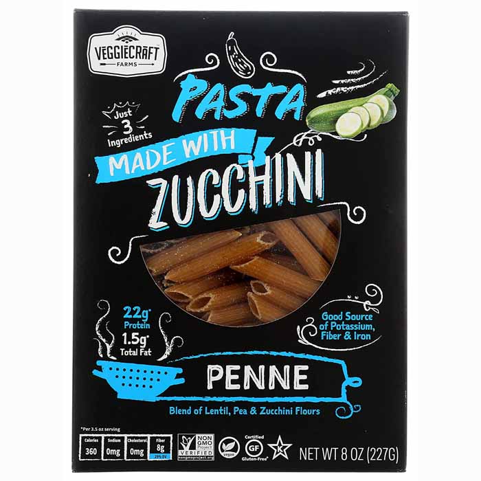 Veggiecraft - Zucchini Penne Pasta, 8oz