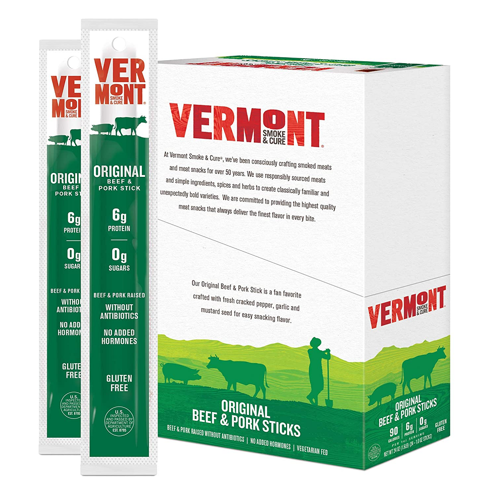 Vermont Smoke Sticks Beef Pork 6ct Pch 6 Oz - Pack Of 10