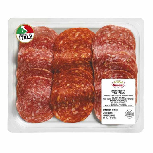 Veroni Antipasto Trio Salame 4 Oz - Pack Of 10