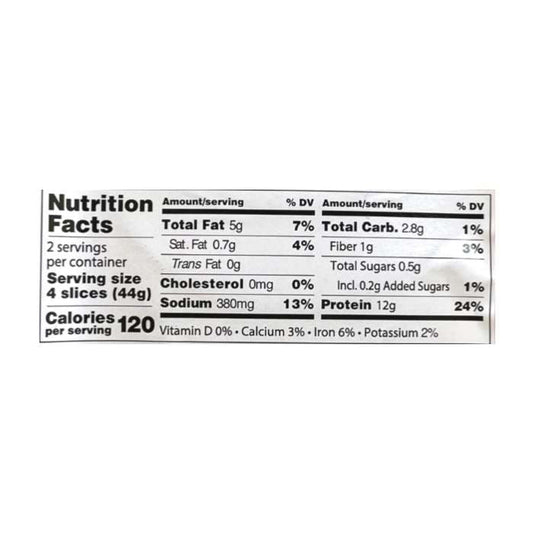 Viana - Vegan Cold Cuts Velami, 3.5oz - nutrition facts