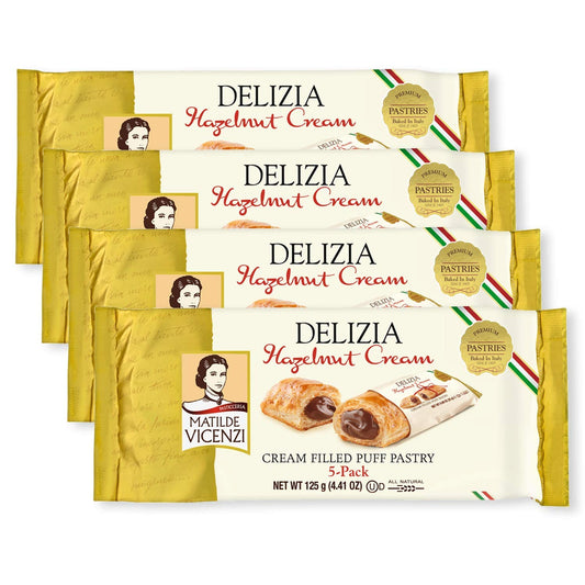 Vicenzi Puff Pstry Delizia Hzlnt 4.41oz - Pack Of 8