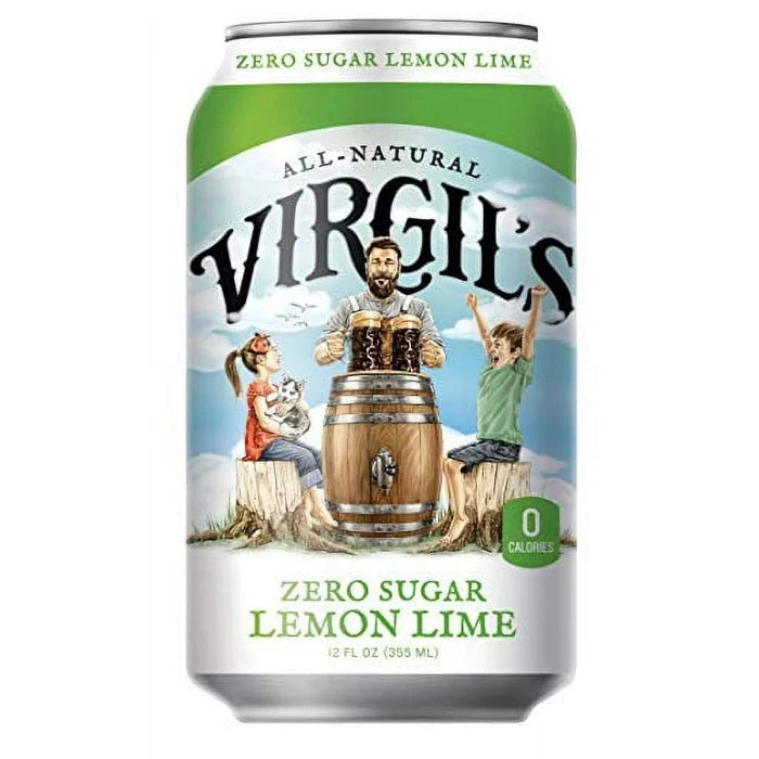 Virgil's - Zero Lemon Lime Soda 6pk-12 Fl Oz  Pack of 4