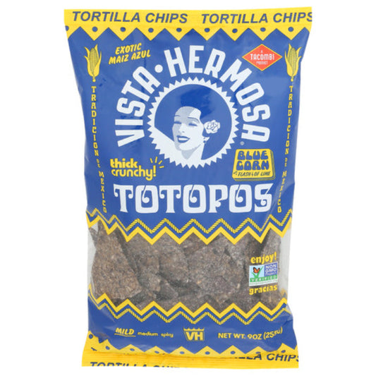Vista Hermosa Chips Tortilla Blue 9 Oz - Pack Of 6