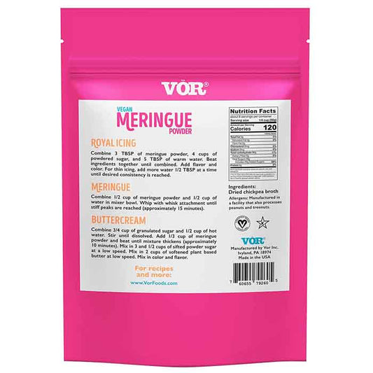 Vör - Meringue Powder ,6oz - Back