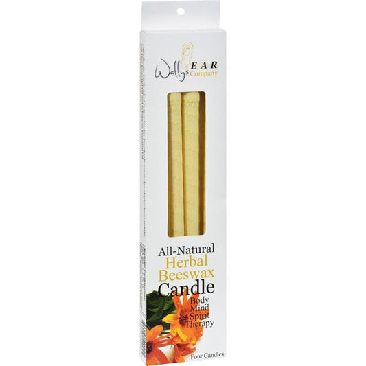 WALLY EAR CANDLE BEESWAX HERBAL 4 PC 
