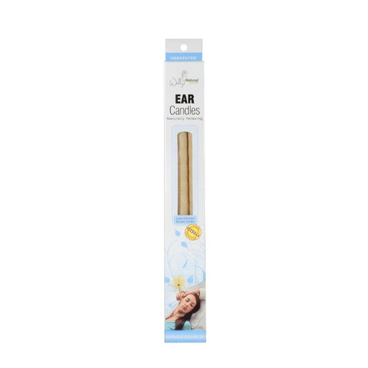 WALLY EAR CANDLE BEESWAX PLAIN 2 PC