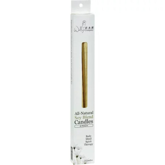 WALLY EAR CANDLE SOY PLAIN 2 PC 