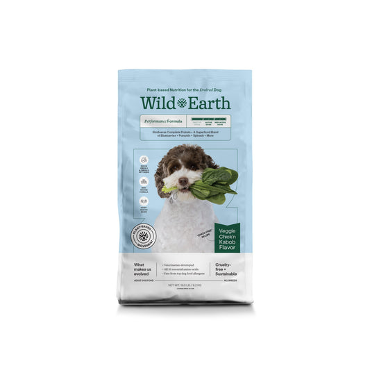 Wild Earth - Performance Formula Dog Food Veggie Chick’n Kabob | Multiple Sizes