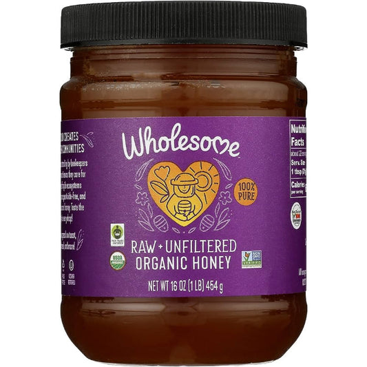 WHOLESOME HONEY FRTRD RAW ORG 16 OZ