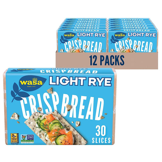 Wasa - Light Rye Crispbread , 8.8 Oz  Pack of 12