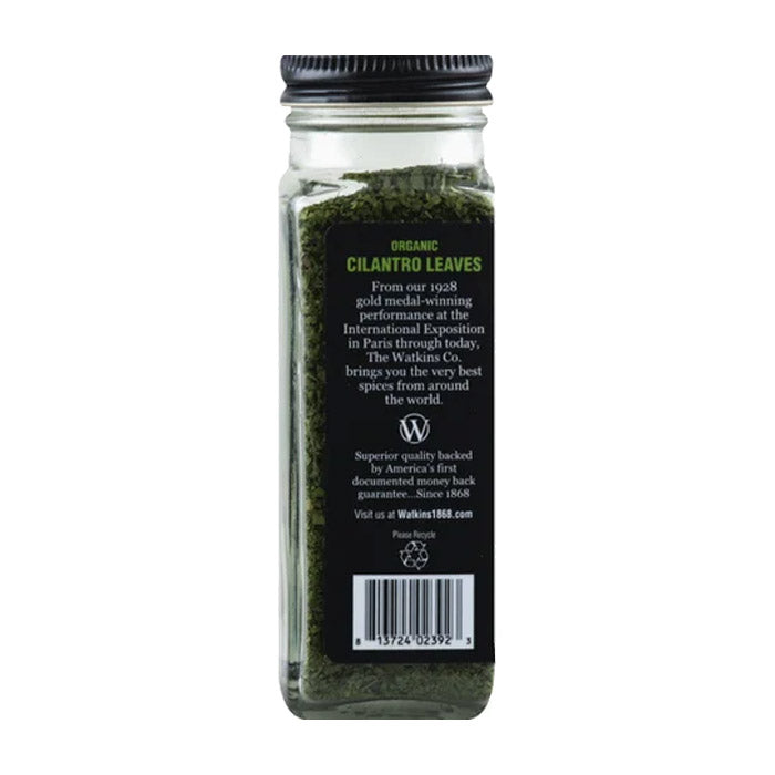 Watkins - Organic Cilantro Leaves, 0.63oz - back