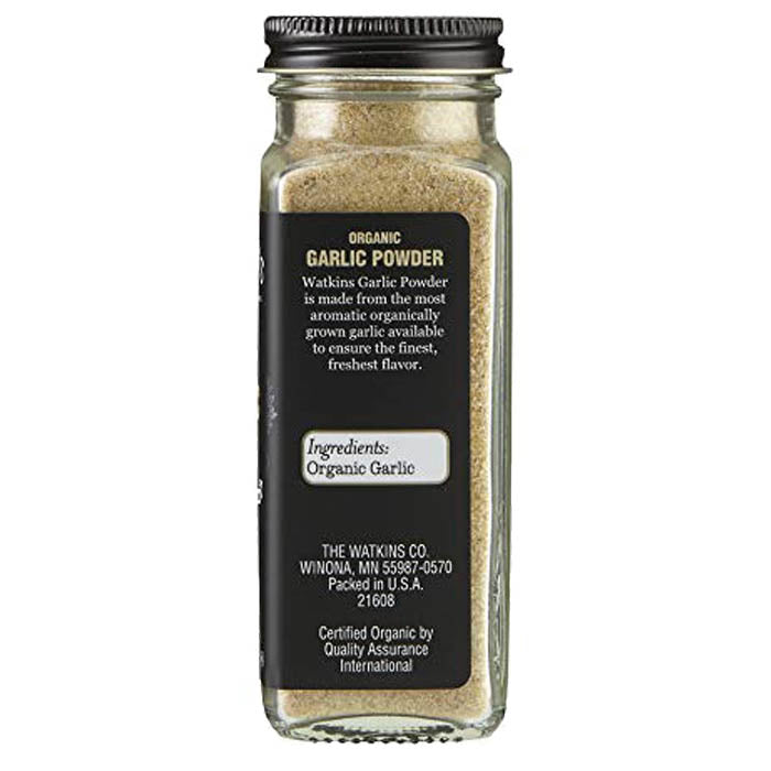 Watkins - Organic Garlic Powder, 3.1oz - back