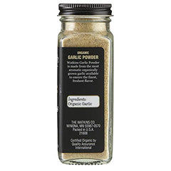 Watkins - Organic Garlic Powder, 3.1oz - back